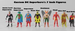 Custom 7 Inch DC Superhero's W/Bonus Figure