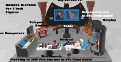 Custom Batcave Diorama for 7 inch Figures w/Bikes