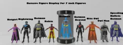 Custom Batcave Figure Display Stand with 7 inch Scale Figures