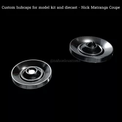 Custom hubcaps for model kit and diecast - Nick Matranga Coupe