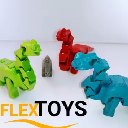 Cute Dinosaur Brontosaurus Flexi Dinosaur