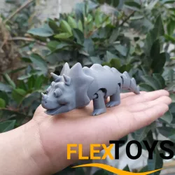 Cute Triceratops Flexi Dinosaur