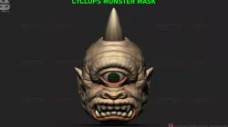 Cyclops Monster Mask - Horror Scary Mask - Halloween Cosplay 3D print model