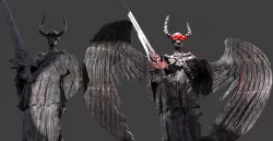 Dark ages Grim Reaper Demon Medieval models 2
