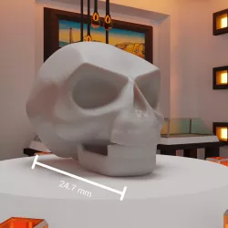 Decorations for Headphones : Skull Headphones for Headphones with Flat Head