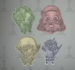 Demon slayer cookie cutter set