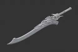 DMC5 Devil May Cry 5 Nero Red Queen sword cosplay 3D print model
