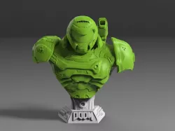 Doom Slayer Bust