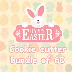 Easter cookie cutter bundle of 60