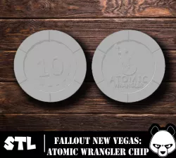 Fallout: New Vegas Atomic Wrangler poker chip