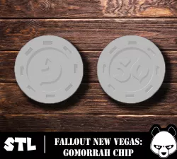 Fallout: New Vegas Gomorrah poker chip
