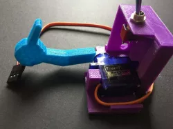 Finger and bracket mounting for useless box