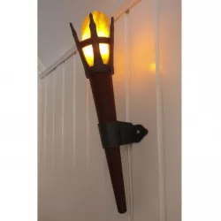 Flaming Torch wall decoration