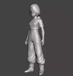 Future Bulma Dragon Ball 3D Model
