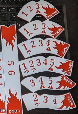 Gaslands - Deluxe Movement Templates - Fire
