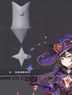 Genshin Impact Mona Megistus Hair acessories