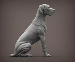 German Dog 3D print model
