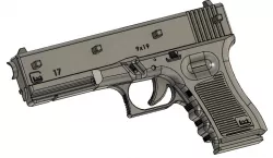Glock 17 Key Rack
