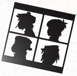 GORILLAZ DEMON DAYS WALL ART