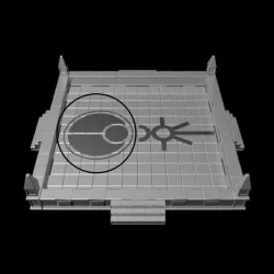 Gothic Dice Tray Insert Half #4