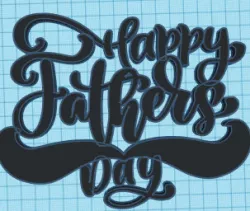 happy Fathers Day stencil