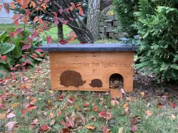 Hedgehog house as winter quarters - construction plan (wood)