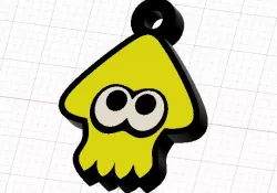 INKLING SPLATOON LOGO 3D MODEL