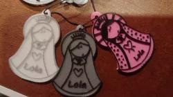 Key ring Virgin / Baptism / Communion