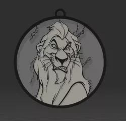 KEYCHAIN SCAR THE LION KING - LLAVERO SCAR EL REY LEON