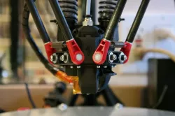 Kiolia's Double Bowden-Cooled Lightweight Kossel Effector for Trick Laser 3/8" Barbells