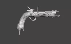 Kraken Flintlock Pistol 3D Model