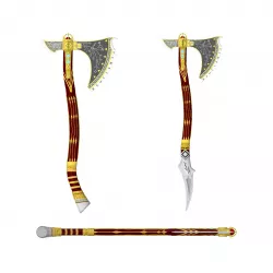 Leviathan Axe With multiple Pommels | Kratos Axe | With Ohm Clasper | By CC3D