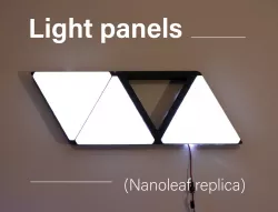 Light panels - nanoleaf replica - wall panel