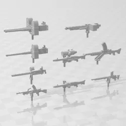 Machine Gun pack for Dust Warfare 1947