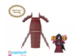 Madara Uchiha Armor 3D Model Digital File - Naruto Shippuden Cosplay - Madara Uchiha Cosplay - 3D Printing- 3D Print - Naruto Cosplay