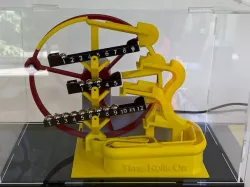 Marble Clock "Time Rolls On"