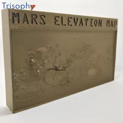 MARS ELEVATION MAP