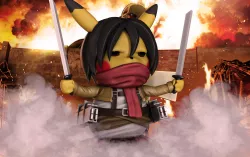 Mikachu Pikachu Mikasa Cosplay