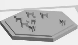 Minecraft Catan Sheep Hex