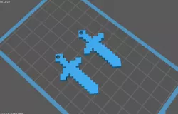 Minecraft earrings