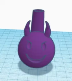 Mouthpiece emoticon devil bong