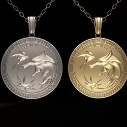 Necklace Wolf Pendant 03