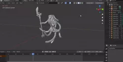 Necron animated blender.