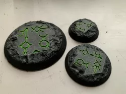 necron bases 32mm 40mm 60mm