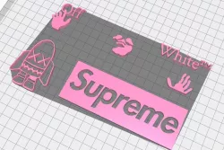 off white kaws supreme