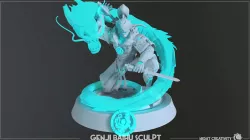 Overwatch collectible Genji Baihu figurine mini for 3d printing 3D print model