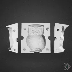 OWL CANDLE MOLD