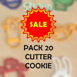 PACK 20 CUTTER COOKIE RANDOM