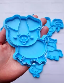 PIGGY - FARM ANIMALS - COOKIE CUTTER - CUTTER - CUTTERS