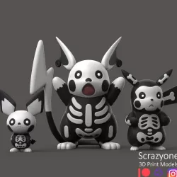 POKEMON - HALLOWEEN PIKACHU EVOLUTION